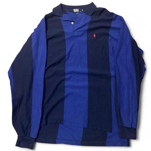 Polo Ralph Lauren Other - Polo Ralph Lauren vintage 90s vertical stripe rugby polo USA size XXL/26